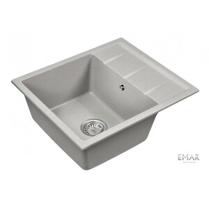 Изображение товара Кухонная мойка Emar Quartz EMQ-1580.Q Барит 58 см матовая