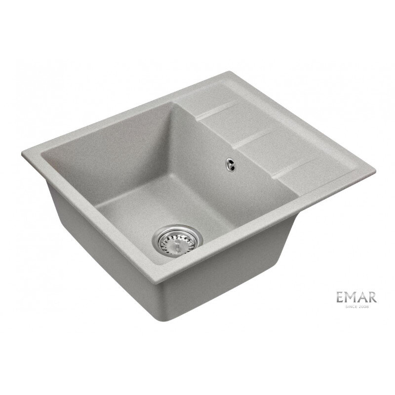 Изображение товара Мойка кухонная Emar Quartz EMQ-1580.Q Барит 58 см, цвет барит Изображение товара Мойка кухонная Emar Quartz EMQ-1580.Q Барит 58 см, цвет барит