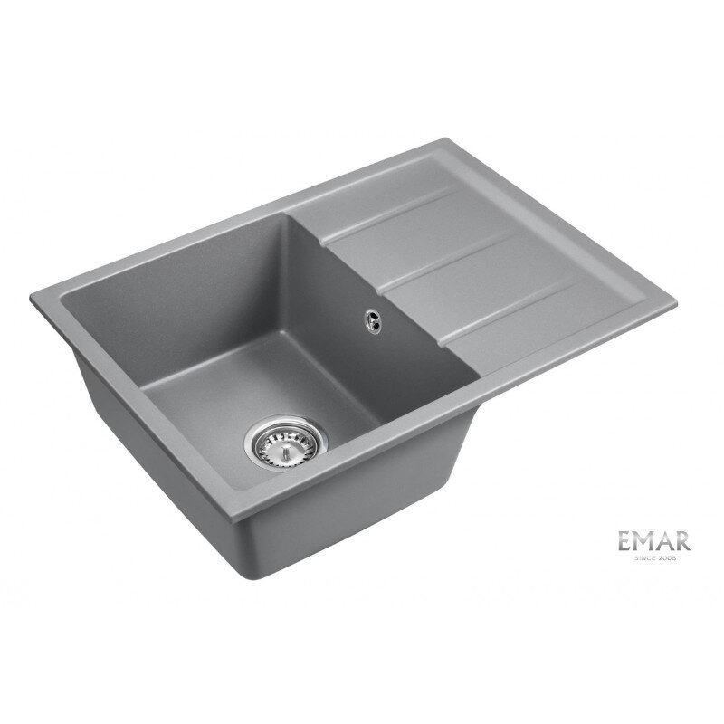 Изображение товара Кухонная мойка Emar Quartz Алмаз 70 см с угловой установкой