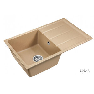 Изображение товара Мойка кухонная Emar Quartz EMQ-1800.Q Сардоникс 80 см, цвет сардоникс