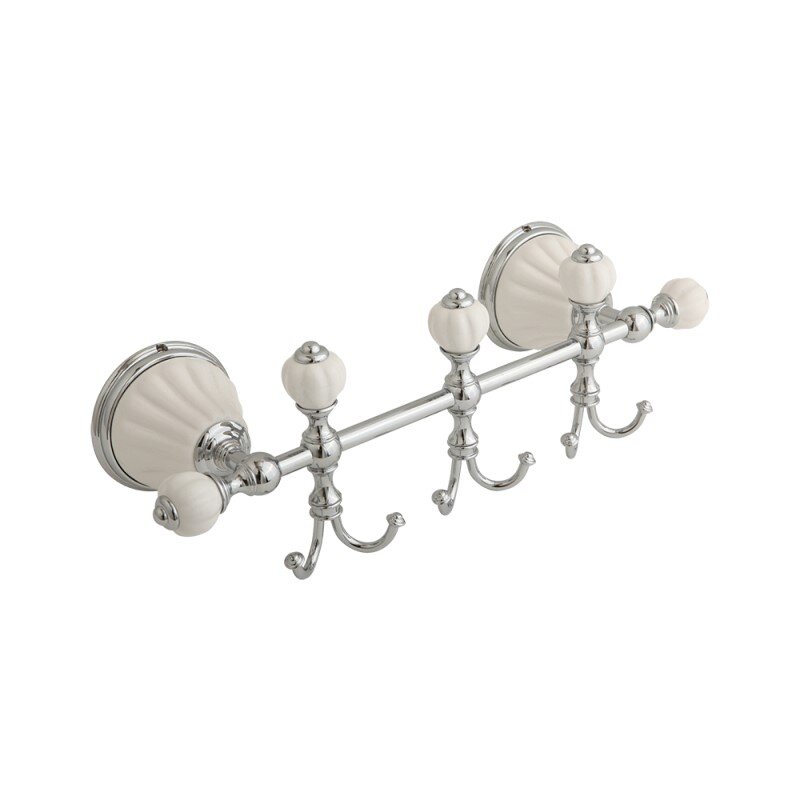 Изображение товара Планка с тремя крючками Migliore Olivia ML.OLV-60.639 латунь ретро стиль