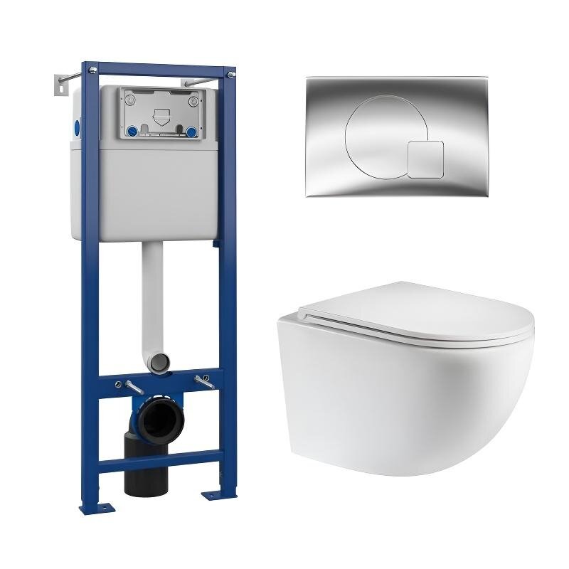 Изображение товара Инсталляция Maretti AC11P5211, с безободковым унитазом Elena EA10PBM73-844, крышка-сиденье микролифт, клавиша Elio AC12EL-015, хром, комплект, EA73EL01552 Изображение товара Инсталляция Maretti AC11P5211, с безободковым унитазом Elena EA10PBM73-844, крышка-сиденье микролифт, клавиша Elio AC12EL-015, хром, комплект, EA73EL01552