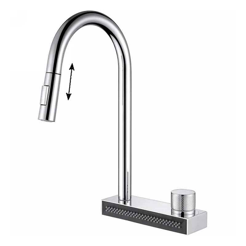 Изображение товара Смеситель Abber Wasser AF8114 для кухонной мойки с выдвижным изливом, хром