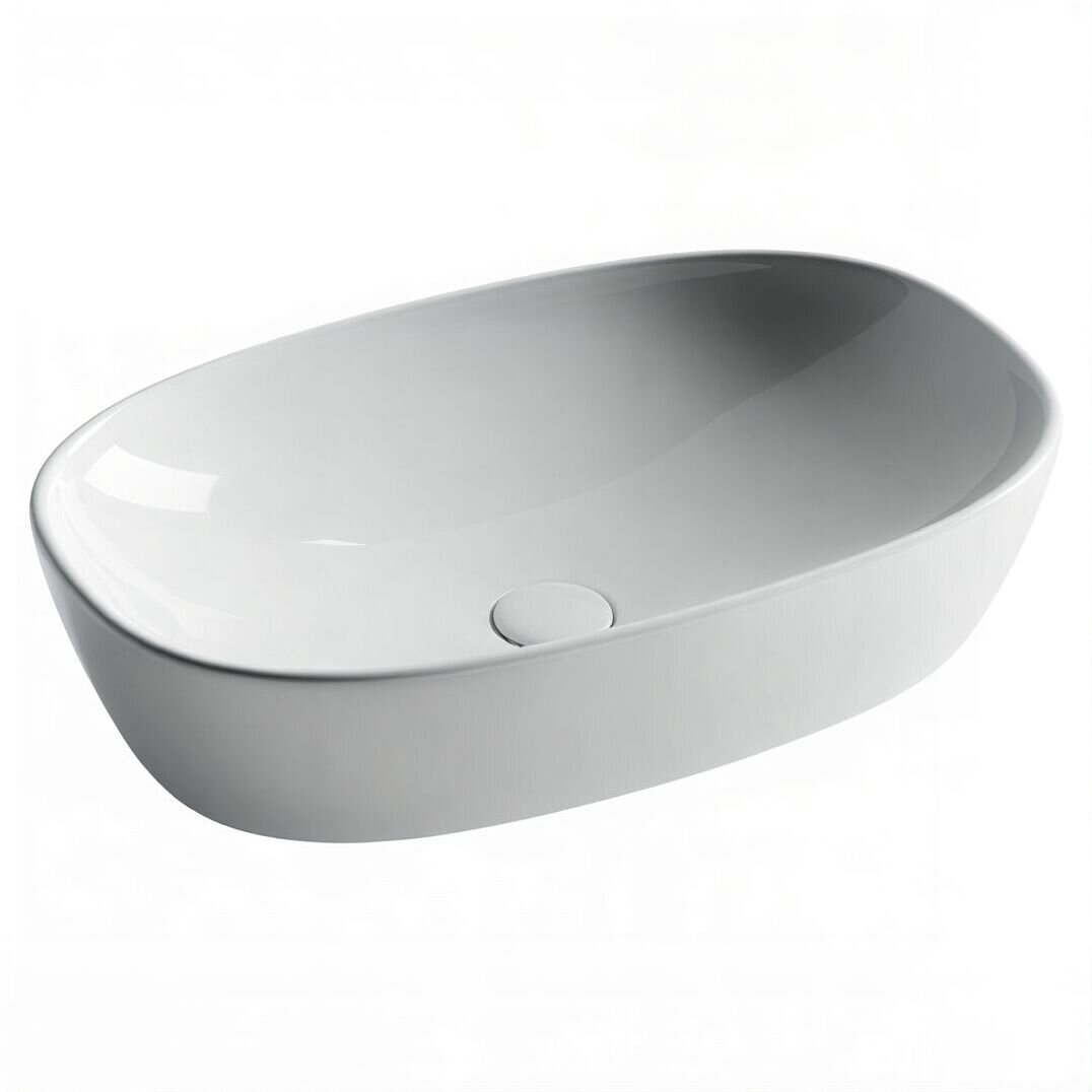 Изображение товара Раковина Ceramicanova Element CN5039, 60 см, накладная, сантехфарфор, цвет белый Изображение товара Раковина Ceramicanova Element CN5039, 60 см, накладная, сантехфарфор, цвет белый