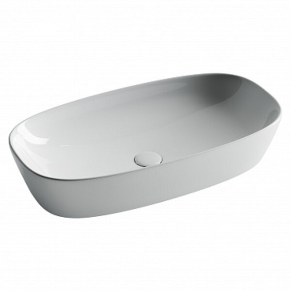 Раковина Ceramicanova Element CN5040, 70 см, накладная, сантехфарфор, цвет белый, купить в Москве
