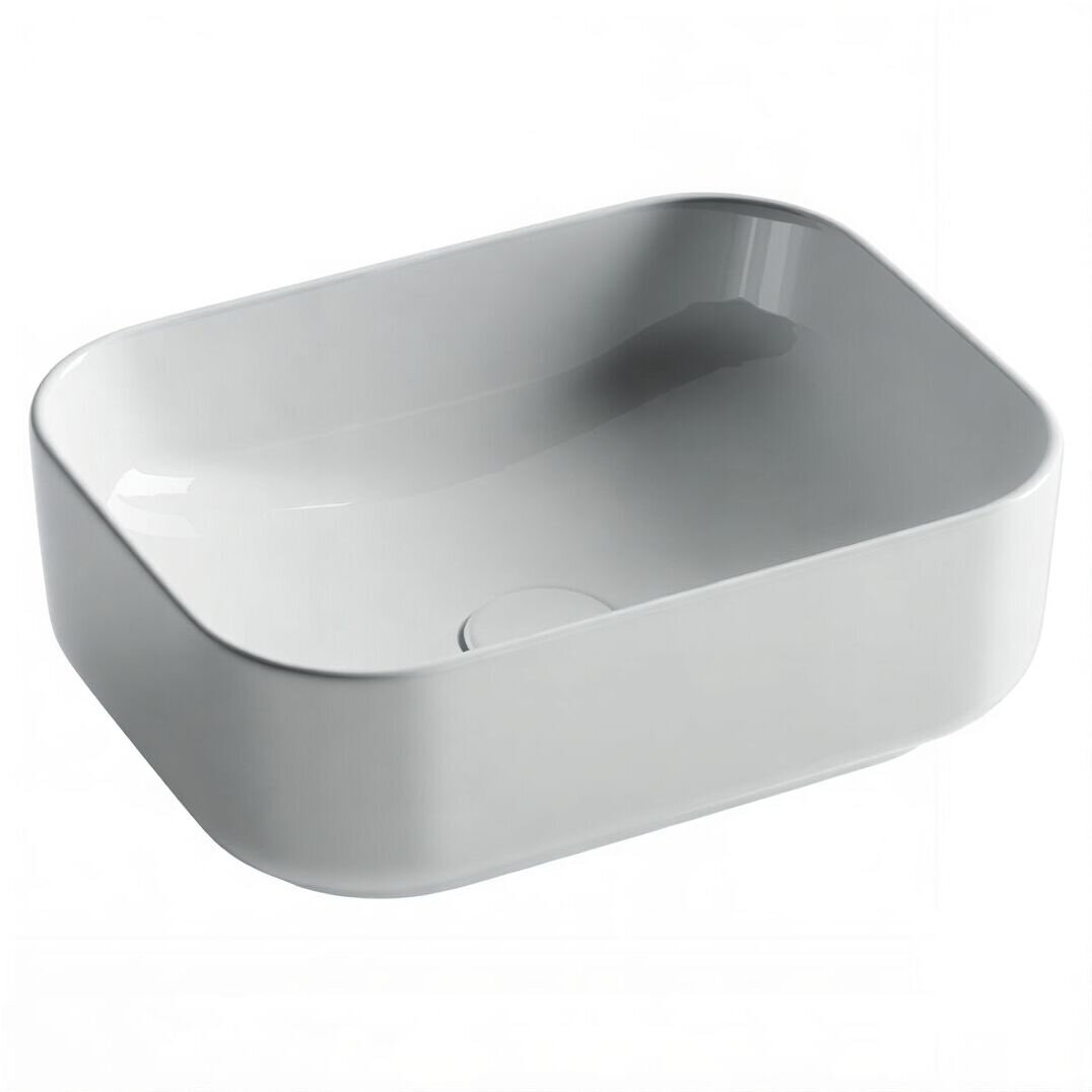 Изображение товара Раковина Ceramicanova CN5042, накладная, прямоугольная, белая