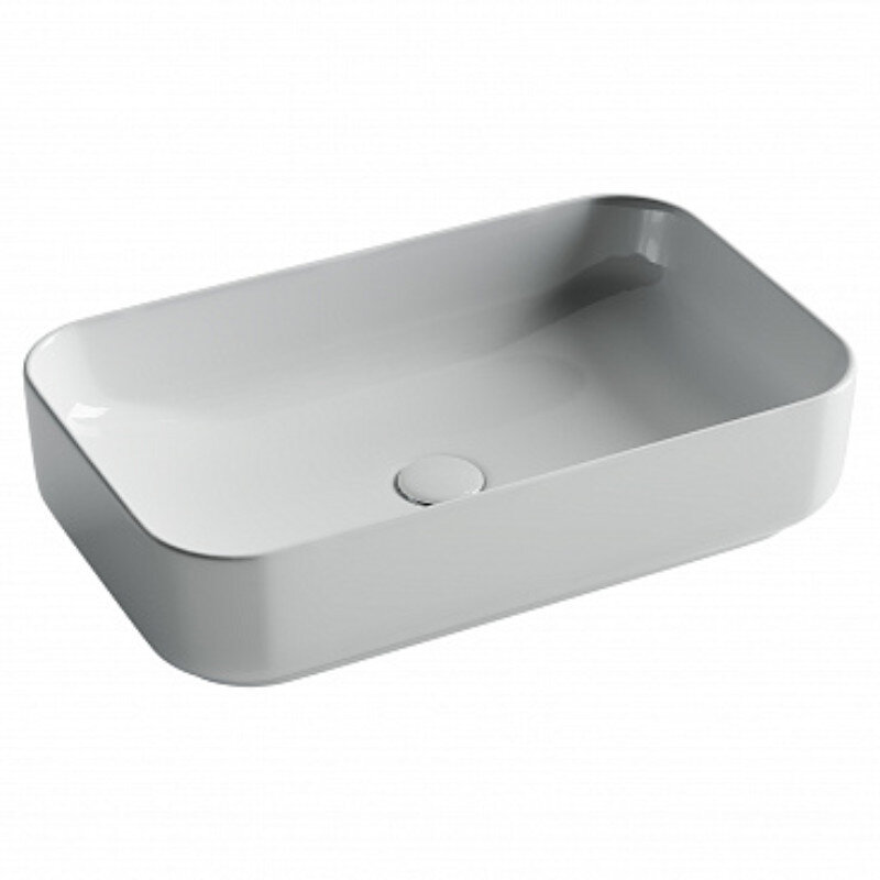 Изображение товара Раковина Ceramicanova Element CN5044 60 см накладная прямоугольная белая