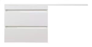 Изображение товара Тумба под раковину Style Line Даллас Люкс 140 СС-00002386 белая подвесная