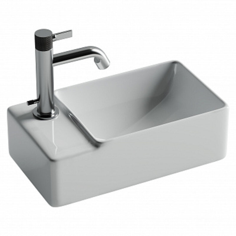 Раковина Ceramicanova Element, 40 см, подвесная, цвет черный матовый ...