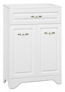 Изображение товара Тумба Style Line Олеандр-2 60 см, напольная белая с ящиком и дверцами