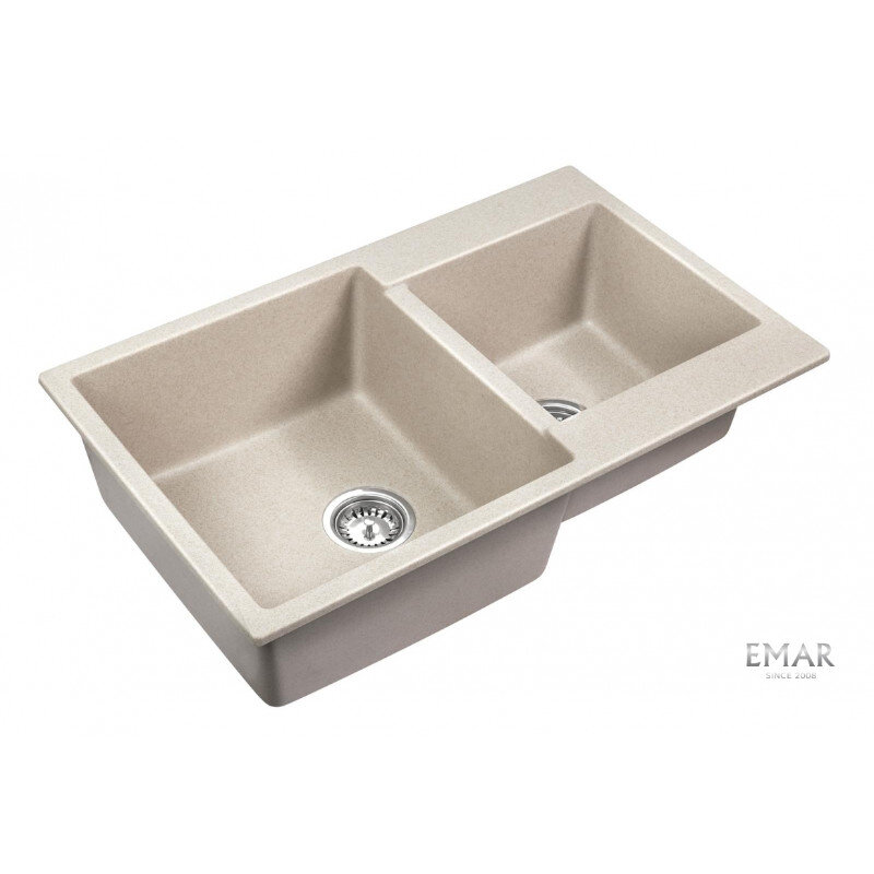 Изображение товара Мойка кухонная Emar Quartz Берилл 80 см искусственный камень матовая