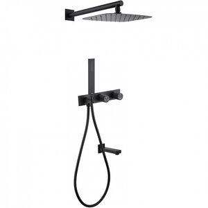 Изображение товара Душевая система Abber Rund AF8717B, цвет черный матовый