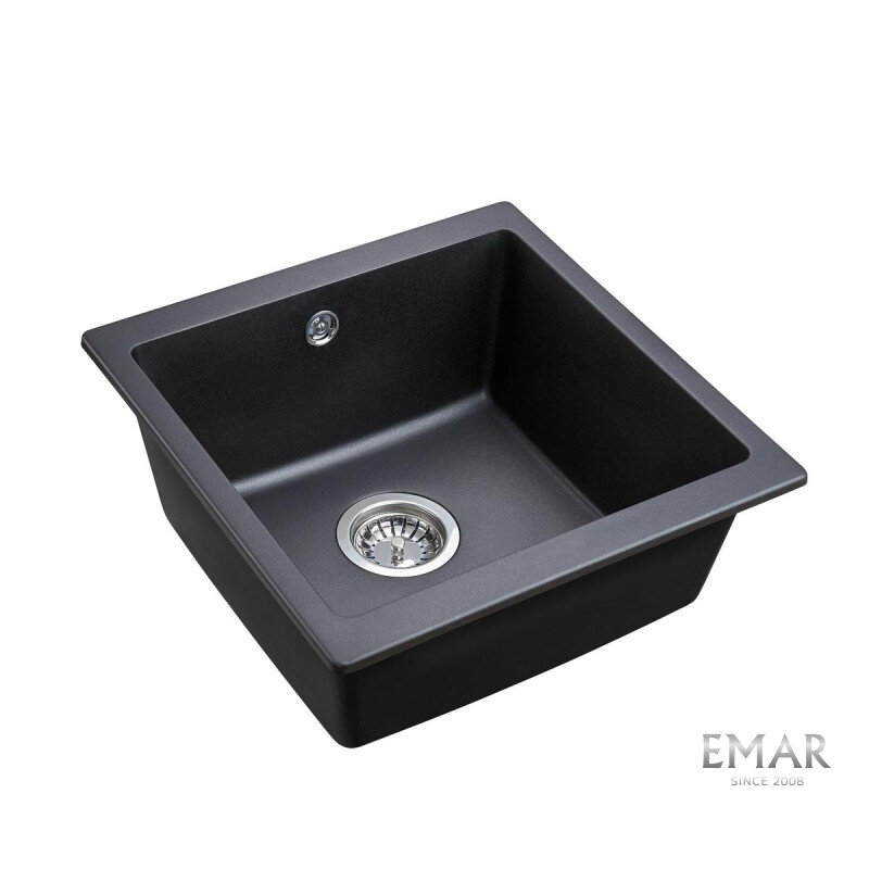 Изображение товара Мойка Emar EMQ-1455.P Оникс 45,5 см Изображение товара Мойка Emar EMQ-1455.P Оникс 45,5 см