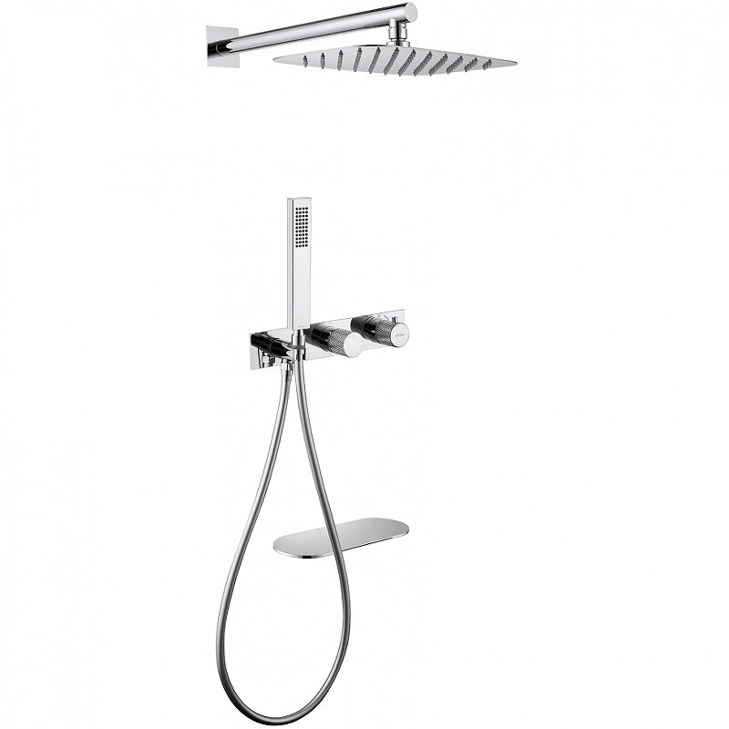 Изображение товара Душевая система Abber Rund AF8750, термостатическая, на 3 потребителя, цвет хром