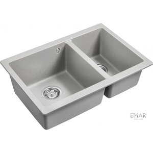 Изображение товара Мойка кухонная Emar Quartz EMQ-2665.PL Барит 66,5 см, цвет барит