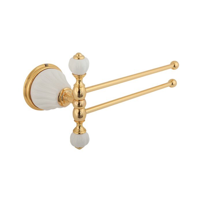 Изображение товара Многофункциональный двойной полотенцедержатель Migliore Olivia ML.OLV-60.624 с поворотом