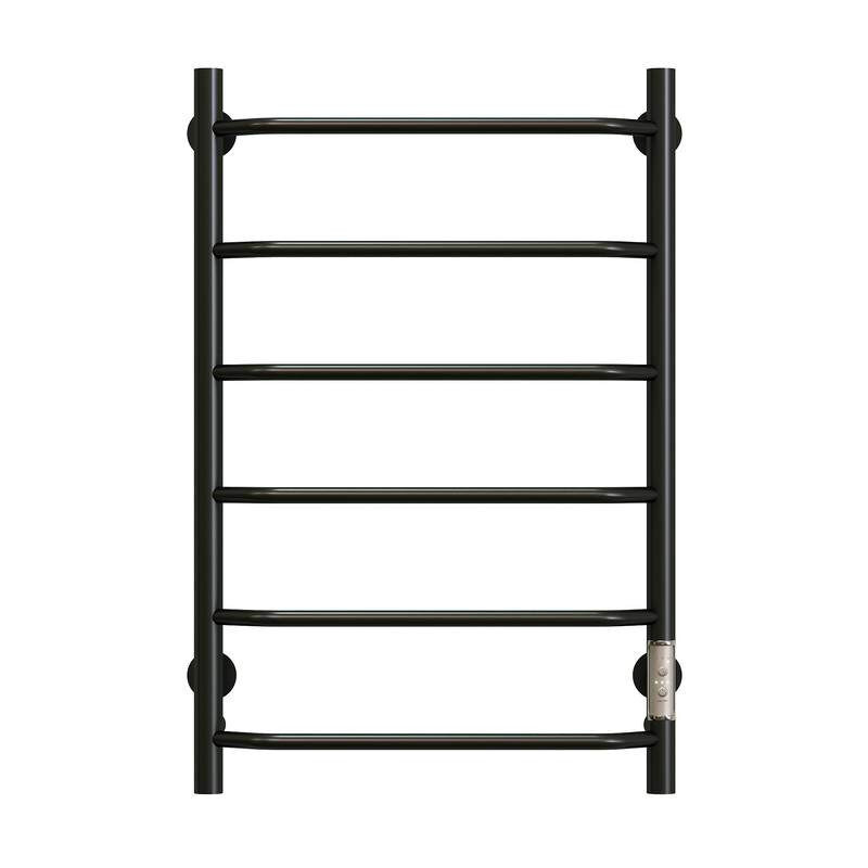 Изображение товара Полотенцесушитель электрический Aringa Киото, ширина 50 см, высота 80 см, диммер справа, цвет черный, AR03005BL