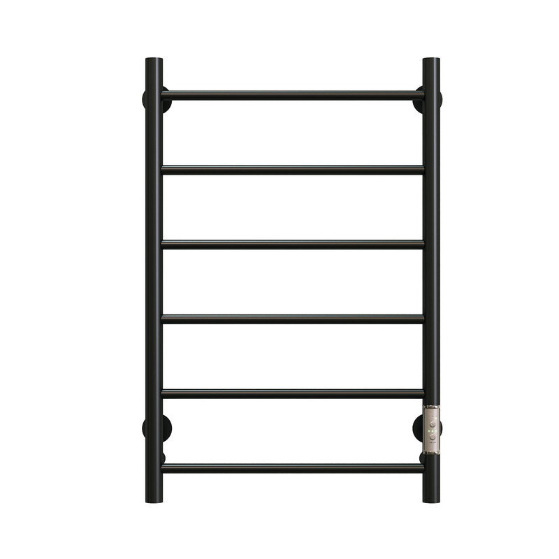 Изображение товара Полотенцесушитель электрический Aringa Честер, ширина 50 см, высота 80 см, диммер справа, цвет черный, AR03015BL
