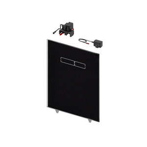 Изображение товара Стеклянная панель TECElux 9650003 с сенсорным клавишей смыва, с блоком управления 