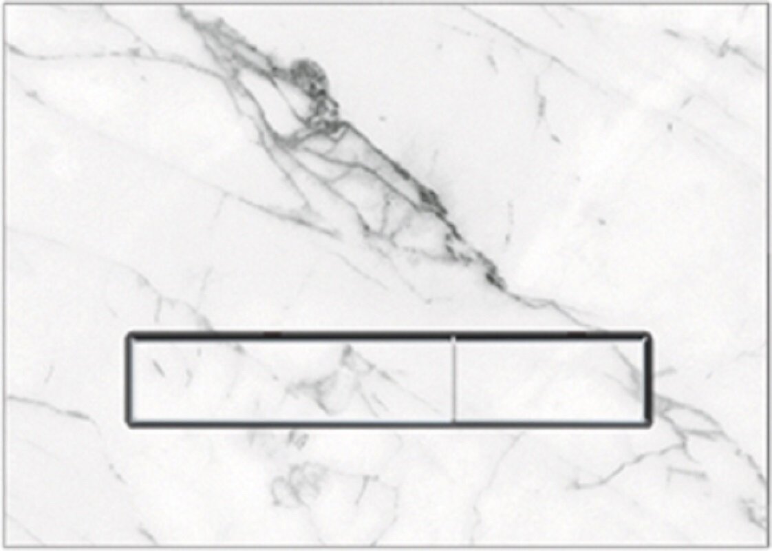 Изображение товара Клавиша KKPol Vitrum Grande V1 350/PPK/416-00-03, Quartz, механическая, цвет Statuarietto, ободки хром