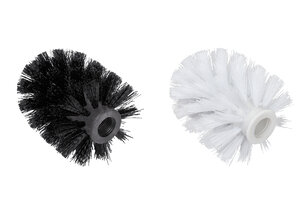 Изображение товара Набор щеток для ершика Fixsen Kvadro 2 штуки, без ручки, черный, белый, FX-61313BC