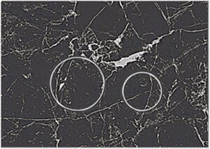 Изображение товара Клавиша KKPol Vitrum Grande V1 Orbis 350/PPK/417-00-03, Quartz, механическая, цвет Nero Greco, ободки хром