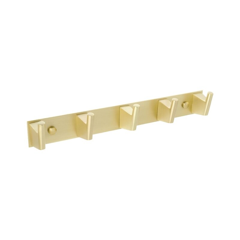 Изображение товара Планка с крючками Fixsen Trend Gold FX-99005-5, 5 крючков, золото матовое