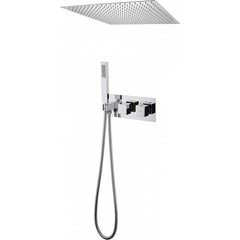 Изображение товара Душевая система Abber Daheim AF8255, термостатическая, на 2 потребителя, цвет хром