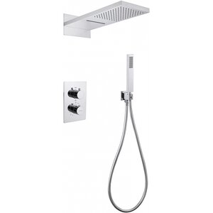 Изображение товара Душевая система Abber Weiss Insel AF8052, термостатическая, на 2 потребителя, цвет хром