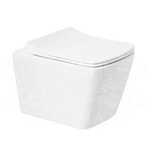 Изображение товара Подвесной безободковый унитаз Art&Max Techno AM9310CHR/SC с микролифтом и системой микровсплеск