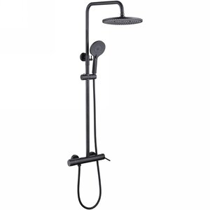 Изображение товара Душевая система Abber Emotion AF8816B черный матовый