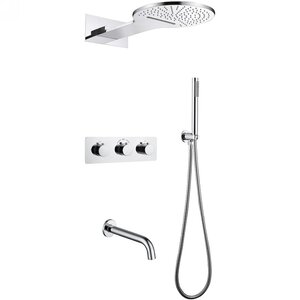 Изображение товара Душевая система Abber Wasser Kreis AF8150, термостатическая, на 3 потребителя, цвет хром