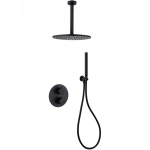 Изображение товара Душевая система Abber Wasser Kreis AF8121B, цвет черный матовый