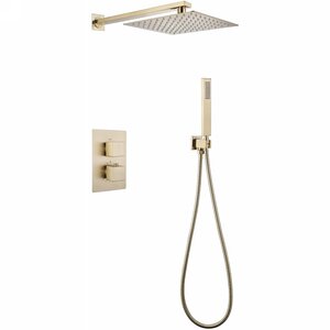 Изображение товара Душевая система Abber Daheim AF8251G термостатическая матовое золото Германия