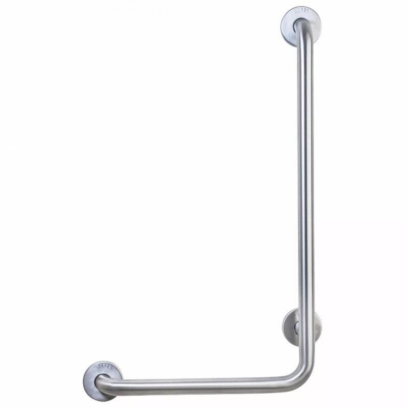 Изображение товара Поручень Nofer, угловой, 40 x 70 см, цвет нержавеющая сталь глянец, левый, 15159.B