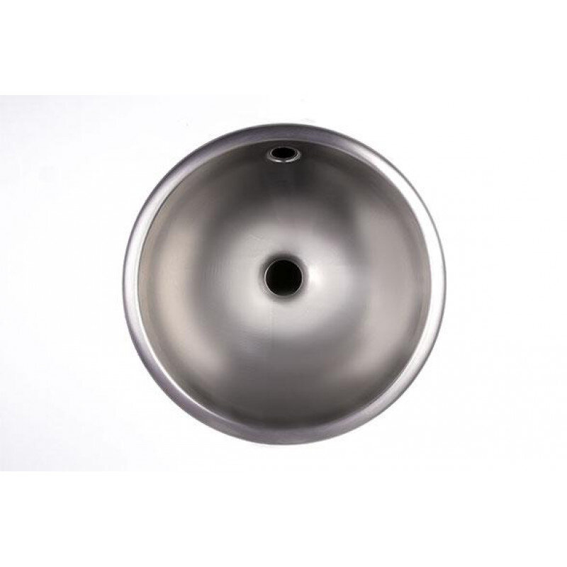 Изображение товара Раковина Nofer 40 см из нержавеющей стали с матовым покрытием для встраиваемой установки