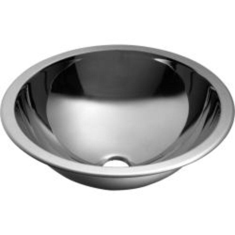 Изображение товара Раковина Nofer 40 см из нержавеющей стали с матовым покрытием для общественных мест