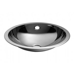 Изображение товара Раковина Nofer 40 см из нержавеющей стали с глянцевым покрытием, встраиваемая