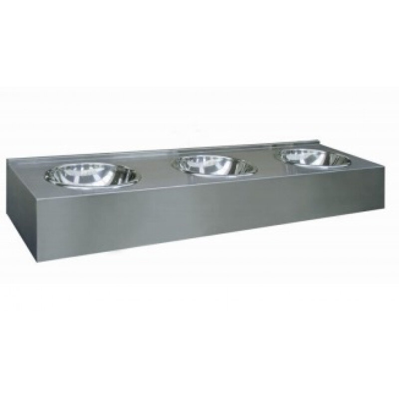 Изображение товара Раковина Nofer Wash 13081.3.S, 180 см, цвет нержавеющая сталь матовая