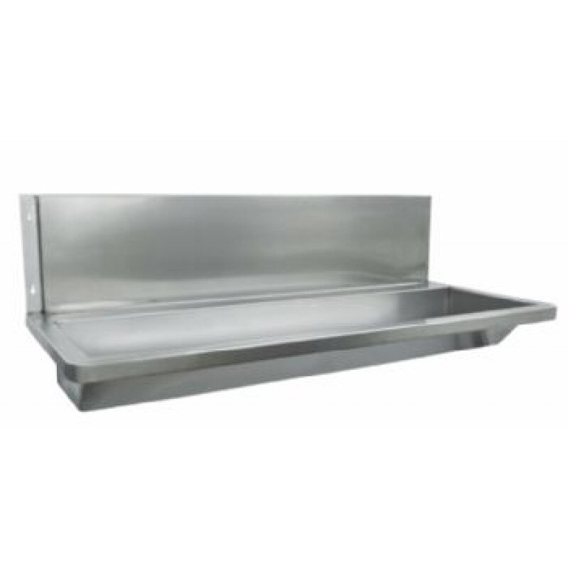 Изображение товара Раковина Nofer Wash 13050.30.S 300 см из нержавеющей стали с центральным сливом