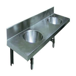 Изображение товара Раковина Nofer Wash 13071.3.S, 180 см, цвет нержавеющая сталь матовая