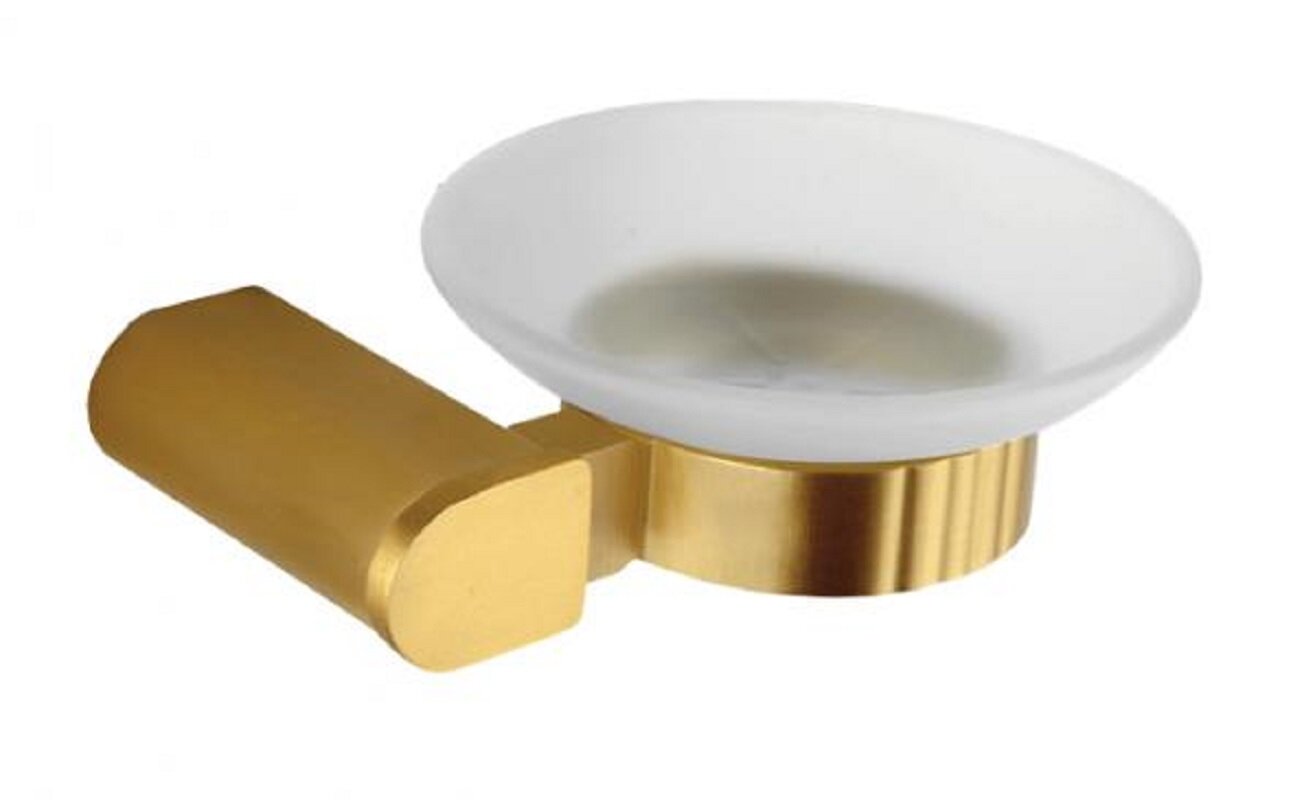 Изображение товара Nofer Capri мыльница настенная 16225.G золото матовое