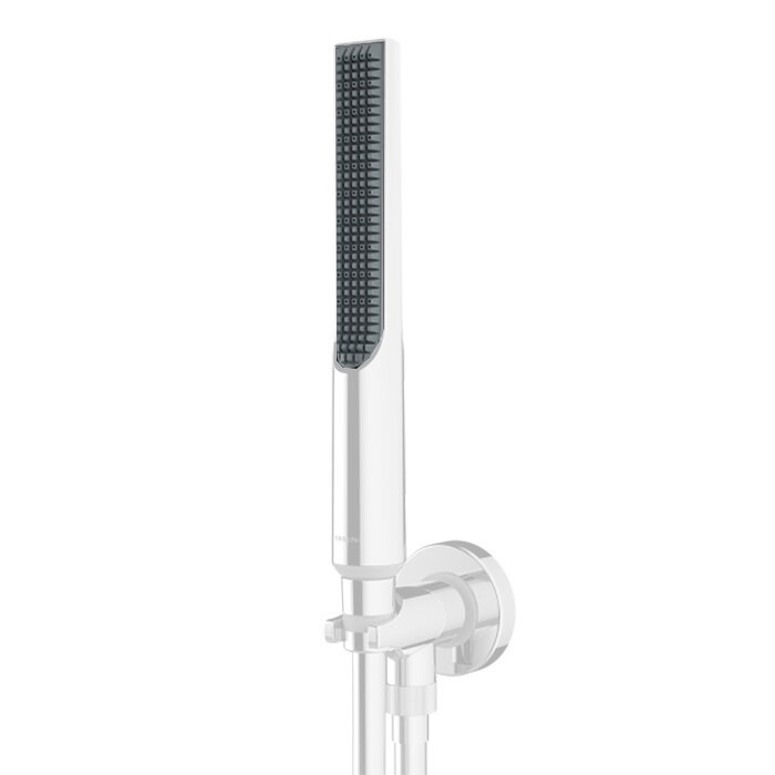 Изображение товара Душевой гарнитур Bossini Apice CE3004C.045 150 см, с лейкой slim, 1 режим струи, цвет белый матовый