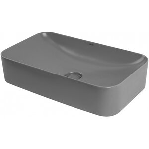 Изображение товара Раковина Abber Rechteck AC2204MG 60,5х35 см накладная антигрязевая серый матовый