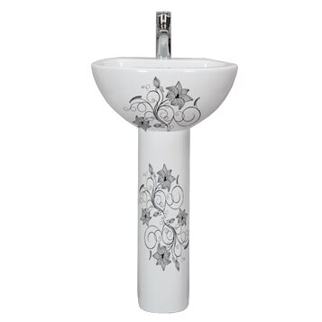 Изображение товара Раковина Sanita Luxe ArtFlora ARTSLWB10, фарфор, угловая, белая