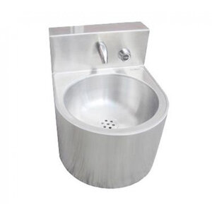 Изображение товара Раковина Nofer 35 см, со смесителем, цвет нержавеющая сталь матовая, 13036.W