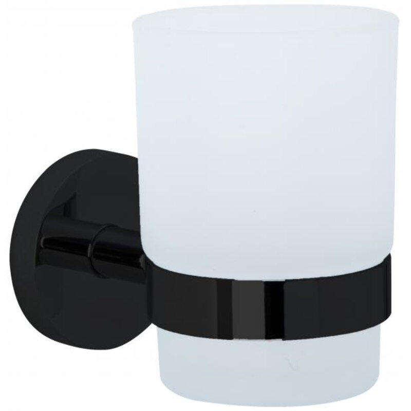 Изображение товара Стакан для зубных щеток Nofer Niza 16861.N, цвет черный матовый