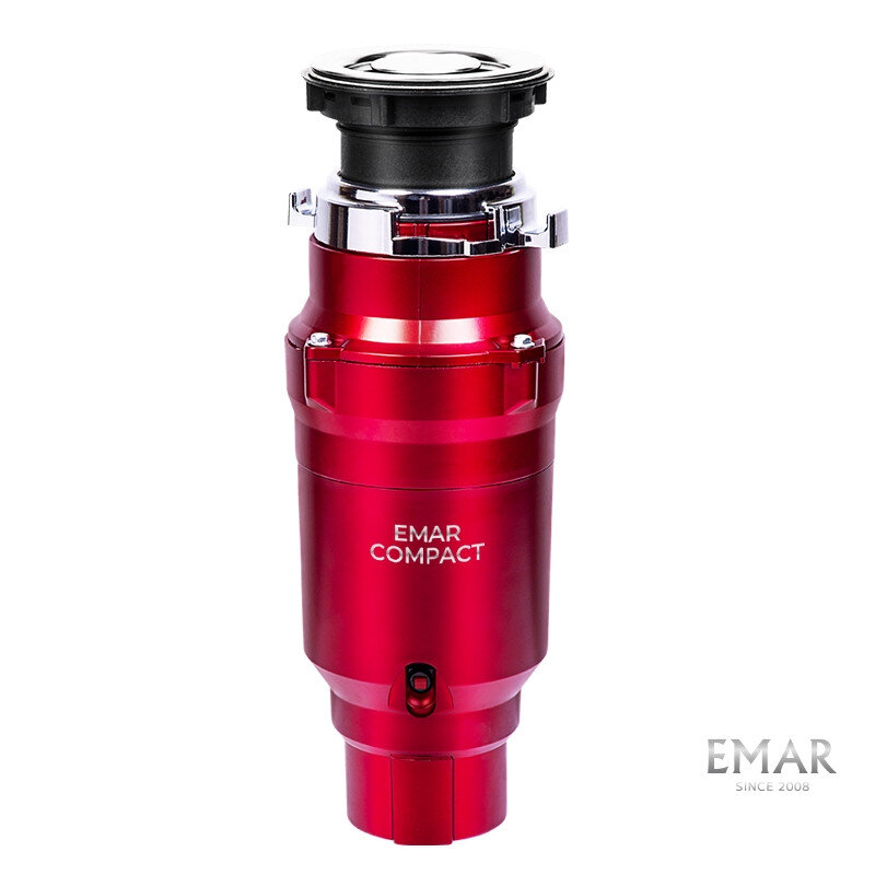 Изображение товара Измельчитель пищевых отходов Emar, ATC-WZB390A Compact, с пневмокнопкой, красный