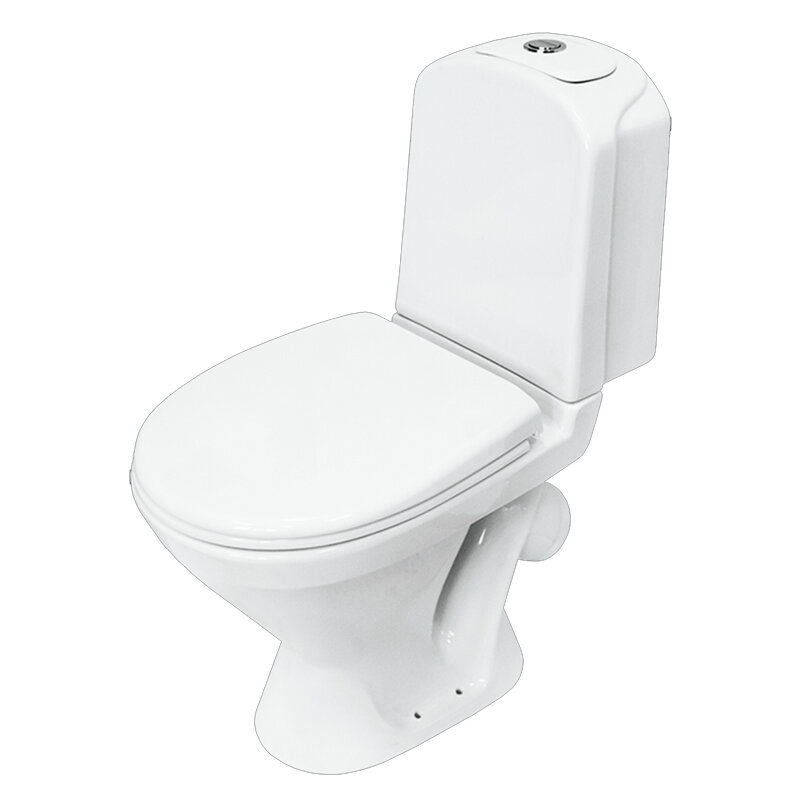 Изображение товара Напольный унитаз Sanita Luxe Classic безободковый с крышкой softClose и двухрежимной арматурой