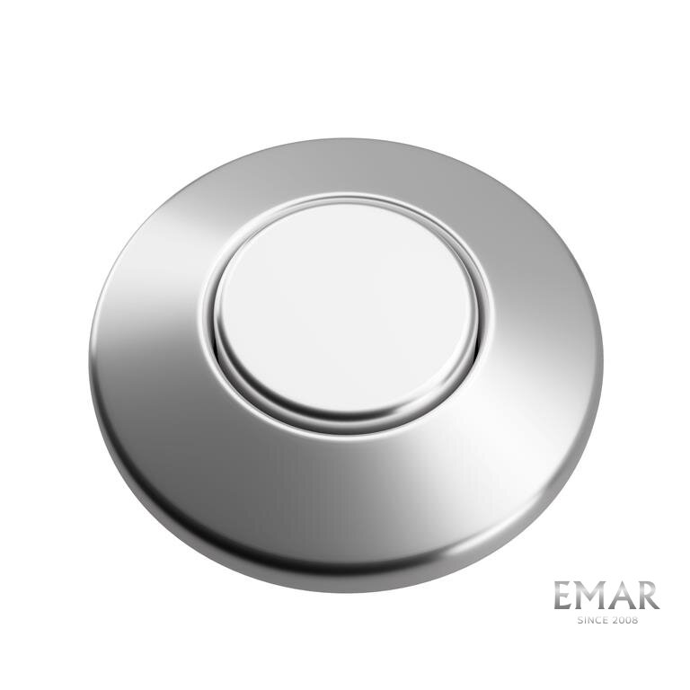 Изображение товара Пневмокнопка Emar для измельчителя пищевых отходов цвет сатин Изображение товара Пневмокнопка Emar для измельчителя пищевых отходов цвет сатин